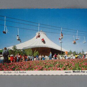 Vintage Postcard - Sky Ride World Fair Spokane 1974 - Continental Card